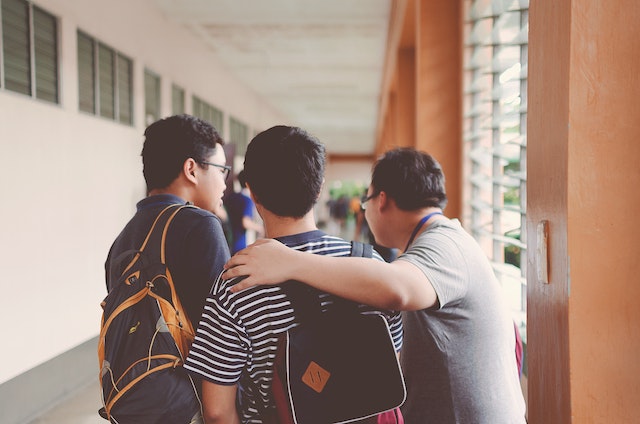 Kids at school.